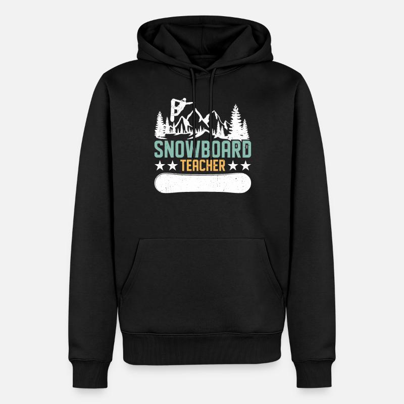 Snowboarder Snowboarding Snowboard - Sweat à capuche Premium bio Homme - noir