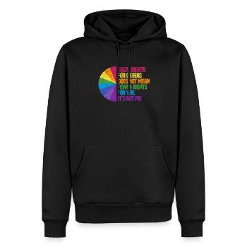 Menschenrechte Antirassismus Toleranz Geschenk - Männer Premium Bio Hoodie - Schwarz - Vorne - Nico (187cm)