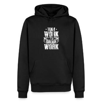 Lacrosse Sport Team Lacrosse-spieler Geschenk - Männer Premium Bio Hoodie - Schwarz - Vorne - Nico (187cm)