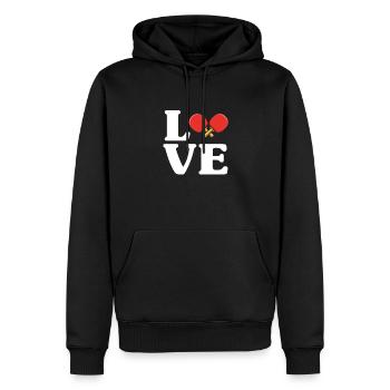 Ping-Pong Tennis de table Ping Pong Ping Pong Cadeau - Sweat à capuche Premium bio Homme - noir - Devant - Nico (187cm)