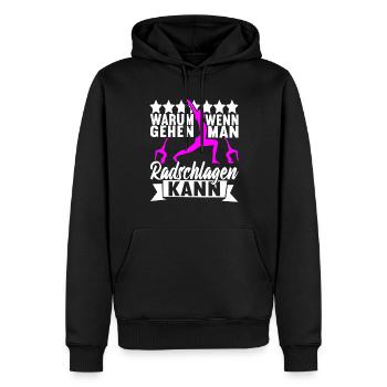 Turnen Turner - Männer Premium Bio Hoodie - Schwarz - Vorne - Nico (187cm)