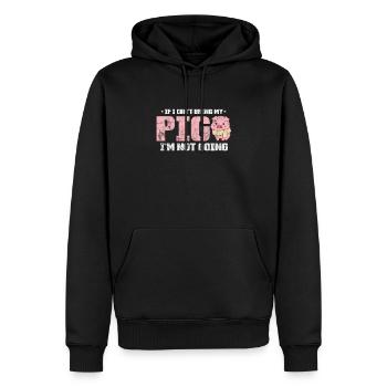 Cochon Cochon PorcLet Semer Des Cochons Cadeau - Sweat à capuche Premium bio Homme - noir - Devant - Nico (187cm)