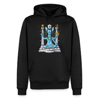 Sphynx Katze Psychedelische Shiva - Männer Premium Bio Hoodie - Schwarz - Vorne - Nico (187cm)