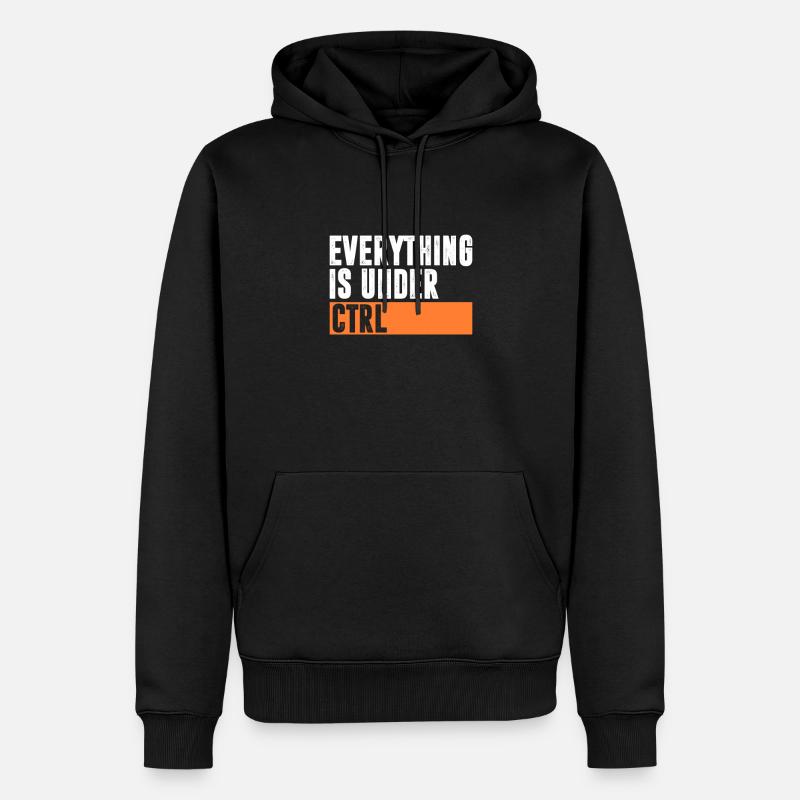 Computer - Männer Premium Bio Hoodie - Schwarz