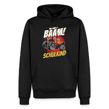 Monster Truck Schulbeginn Schulanfänger Schulkind - Männer Premium Bio Hoodie - Schwarz - Vorne - Nico (187cm)