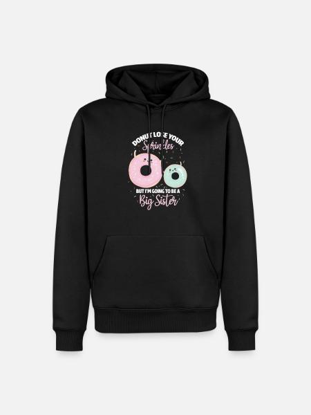 Donut Sister - Men’s Premium Organic Hoodie - black