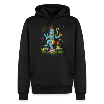 Baby Shiva Hindu Nataraja - Männer Premium Bio Hoodie - Schwarz - Vorne - Nico (187cm)