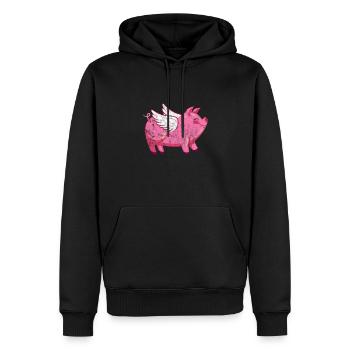 Cochon Cochon PorcLet Semer Des Cochons Cadeau - Sweat à capuche Premium bio Homme - noir - Devant - Nico (187cm)