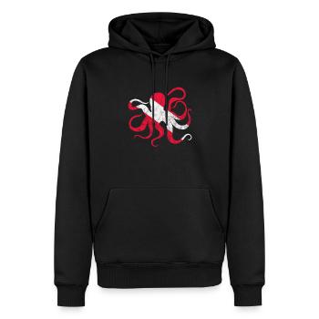 Octopus Octopus Octopus Octopus Sea Gift - Sweat à capuche Premium bio Homme - noir - Devant - Nico (187cm)