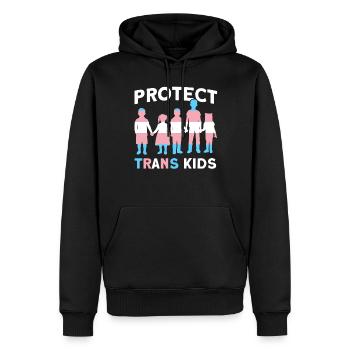 Schützen LGBT Pride Month Trans CSD - Männer Premium Bio Hoodie - Schwarz - Vorne - Nico (187cm)