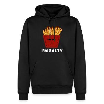I'm Salty I Salzige Wütende Pommes Frites Fritten - Männer Premium Bio Hoodie - Schwarz - Vorne - Nico (187cm)