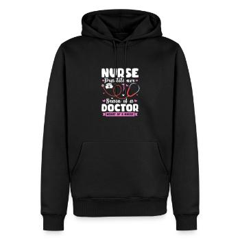 Krankenschwester - Männer Premium Bio Hoodie - Schwarz - Vorne - Nico (187cm)