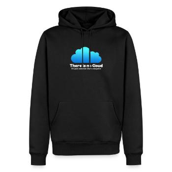 Ordinateur - Sweat à capuche Premium bio Homme - noir - Devant - Nico (187cm)