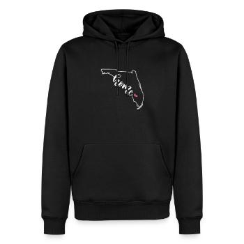 Floride Usa Miami America Cadeau de voyage de vacances - Sweat à capuche Premium bio Homme - noir - Devant - Nico (187cm)