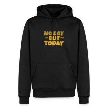 Motivation Motivieren Karriere Spruch Geschenk - Männer Premium Bio Hoodie - Schwarz - Vorne - Nico (187cm)