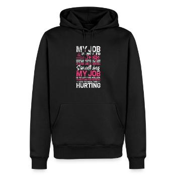 Physiothérapeute Physiothérapie Physio Cadeau - Sweat à capuche Premium bio Homme - noir - Devant - Nico (187cm)