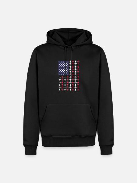 Pilot Airplane Flying Flyer Gift - Men’s Premium Organic Hoodie - black