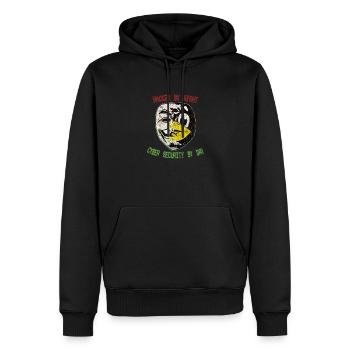 Coole Cyber Security Engineer Hacker Maske - Männer Premium Bio Hoodie - Schwarz - Vorne - Nico (187cm)