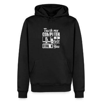 Computer Nerd PC Programmer Computer Science Gift - Men’s Premium Organic Hoodie - black - Front - Nico (187cm)
