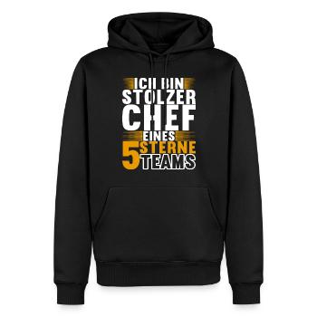 Abteilungsleiter Chef - Männer Premium Bio Hoodie - Schwarz - Vorne - Nico (187cm)