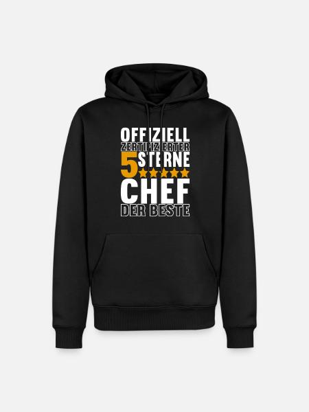 Abteilungsleiter Chef - Männer Premium Bio Hoodie - Schwarz