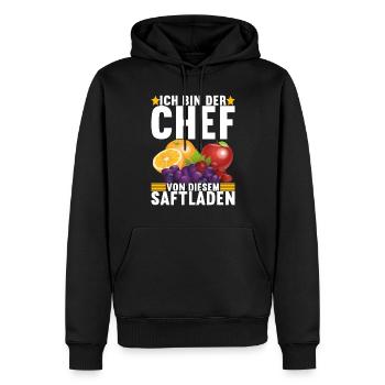 Abteilungsleiter Chef - Männer Premium Bio Hoodie - Schwarz - Vorne - Nico (187cm)