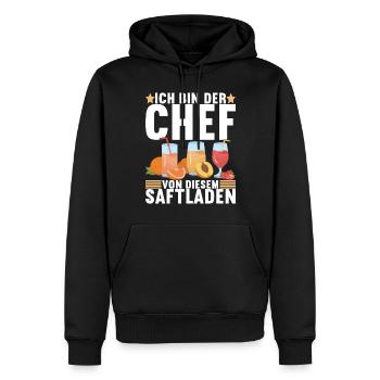 Abteilungsleiter Chef - Männer Premium Bio Hoodie - Schwarz - Vorne - Nico (187cm)