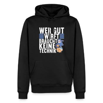 Boule Petanque - Männer Premium Bio Hoodie - Schwarz - Vorne - Nico (187cm)