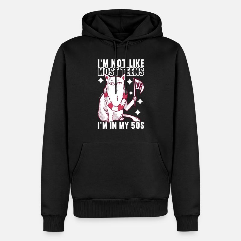 Grumpy Birthday - Männer Premium Bio Hoodie - Schwarz