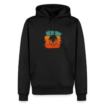 Bière Alcool Brasserie Brasserie Tasse de bière Cadeau - Sweat à capuche Premium bio Homme - noir - Devant - Nico (187cm)