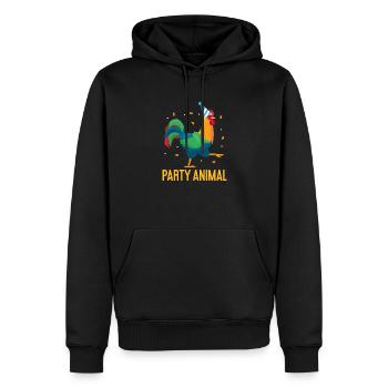 Huhn Bauernhof Geflügel Hahn Hühner Geschenk - Männer Premium Bio Hoodie - Schwarz - Vorne - Nico (187cm)