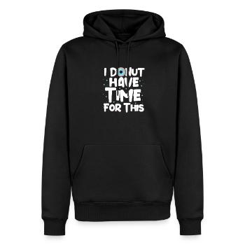 Donut Süssigkeiten Donuts Essen Bäcker Geschenk - Männer Premium Bio Hoodie - Schwarz - Vorne - Nico (187cm)