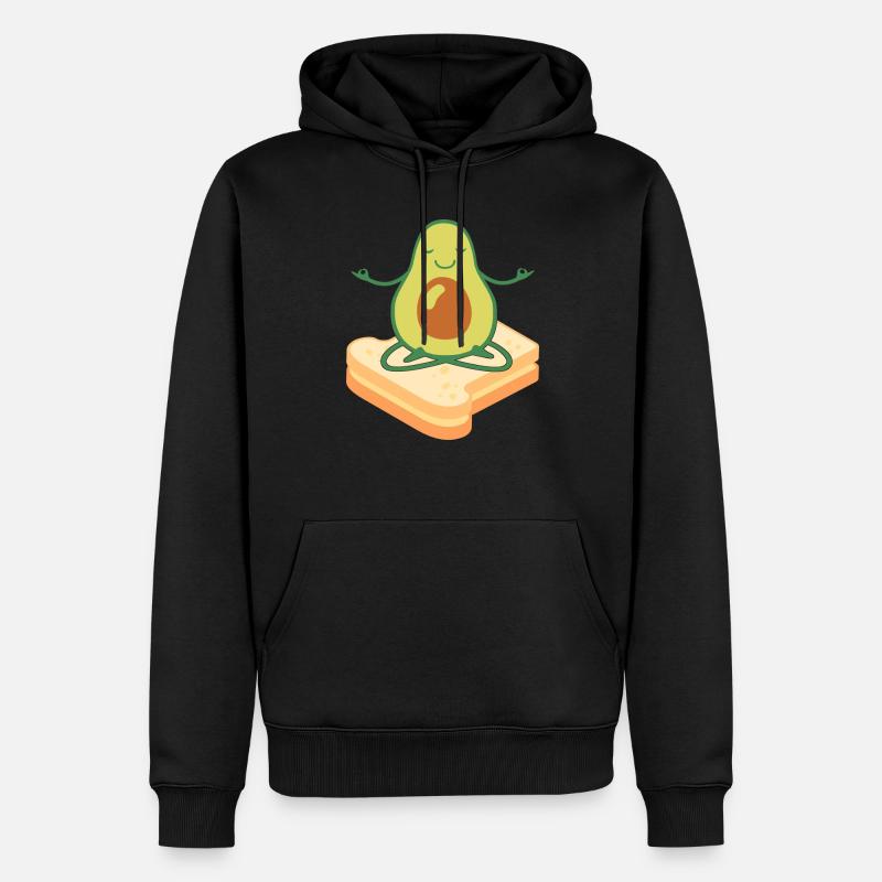 Toast à l’avocat - Sweat à capuche Premium bio Homme - noir
