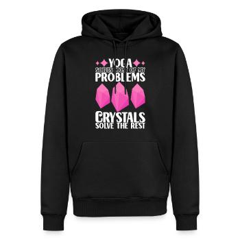 Yoga Yogi Entspannen - Männer Premium Bio Hoodie - Schwarz - Vorne - Nico (187cm)