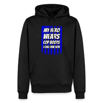 Amerikanisch Polizei Polizei Großvater - Männer Premium Bio Hoodie - Schwarz - Vorne - Nico (187cm)