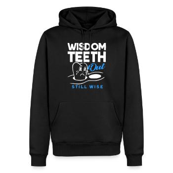 Wisdom Teeth Wisdom Tooth Patient Dentist - Men’s Premium Organic Hoodie - black - Front - Nico (187cm)