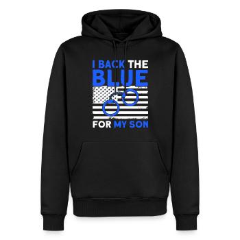 Amerikanisch Polizist Polizei Polizei Großvater - Männer Premium Bio Hoodie - Schwarz - Vorne - Nico (187cm)