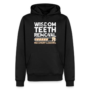 Wisdom Teeth Wisdom Tooth Patient Dentist - Men’s Premium Organic Hoodie - black - Front - Nico (187cm)