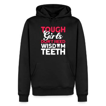 Wisdom Teeth Wisdom Tooth Patient Dentist - Men’s Premium Organic Hoodie - black - Front - Nico (187cm)