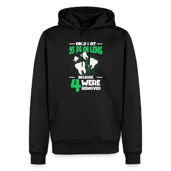 Wisdom Teeth Wisdom Tooth Patient Dentist - Men’s Premium Organic Hoodie - black - Front - Nico (187cm)