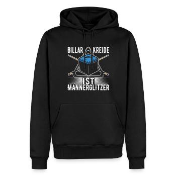 Pool Billard - Männer Premium Bio Hoodie - Schwarz - Vorne - Nico (187cm)