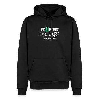 Mathematics - Men’s Premium Organic Hoodie - black - Front - Nico (187cm)