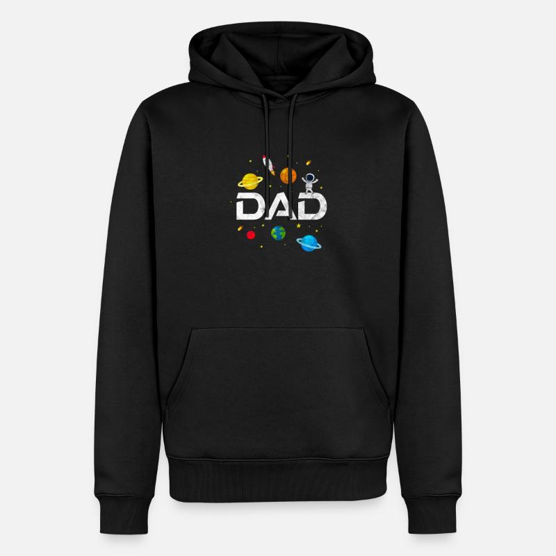 Vater - Männer Premium Bio Hoodie - Schwarz