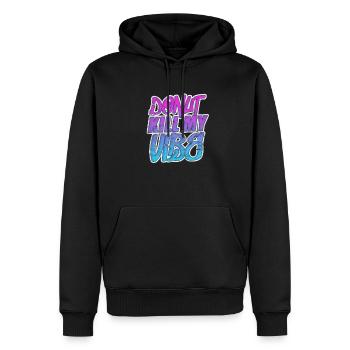 Beignet - Sweat à capuche Premium bio Homme - noir - Devant - Nico (187cm)