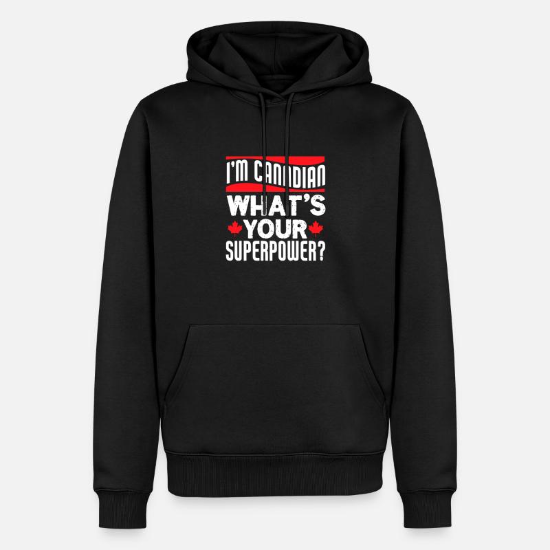 Canada - Sweat à capuche Premium bio Homme - noir