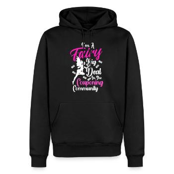 Coupon Shopper Discount Couponer Vente à prix réduit - Sweat à capuche Premium bio Homme - noir - Devant - Nico (187cm)