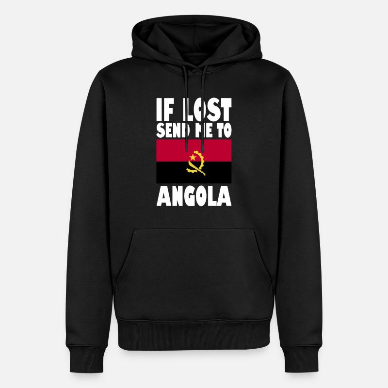 Drapeau de l’Angola - Sweat à capuche Premium bio Homme - noir