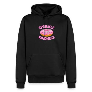 Donut Süssigkeiten Donuts Essen Bäcker Geschenk - Männer Premium Bio Hoodie - Schwarz - Vorne - Nico (187cm)