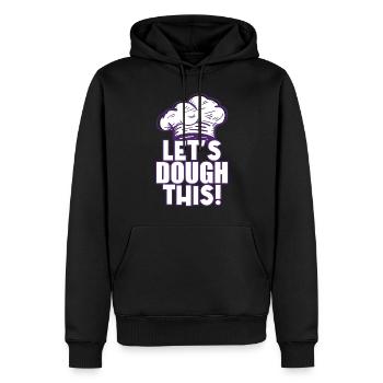 Let's Dough This - Baker - Männer Premium Bio Hoodie - Schwarz - Vorne - Nico (187cm)