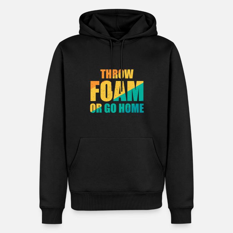 Lancez de l’écume ou rentrez chez vous - Dodgeball - Sweat à capuche Premium bio Homme - noir